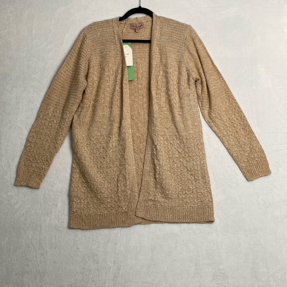 New Carol Rose Petite Medium Cardigan Brown Capsule Wardrobe Minimalist Academia